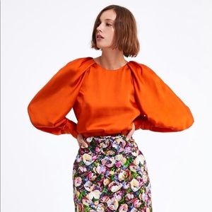 Orange Blouse